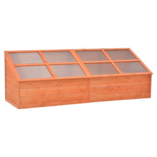 vidaXL Greenhouse Wood 180x57x62 cm