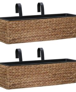 vidaXL Planters 2 pcs Water Hyacinth