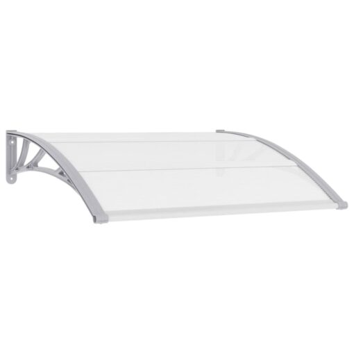 vidaXL Door Canopy Grey 120x100 cm PC