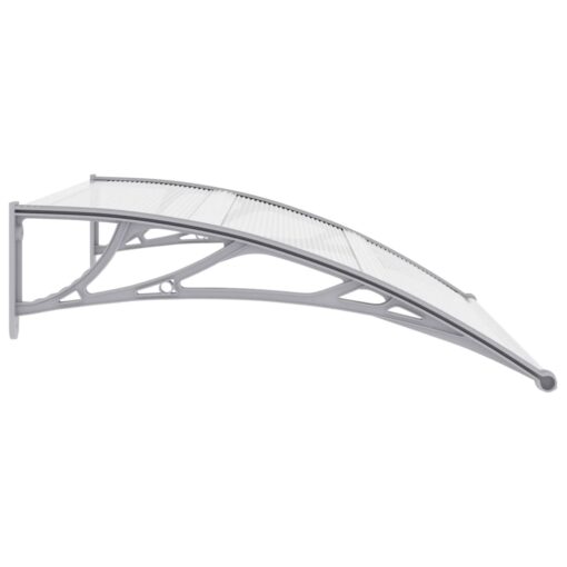 vidaXL Door Canopy Grey 120x100 cm PC - Image 2