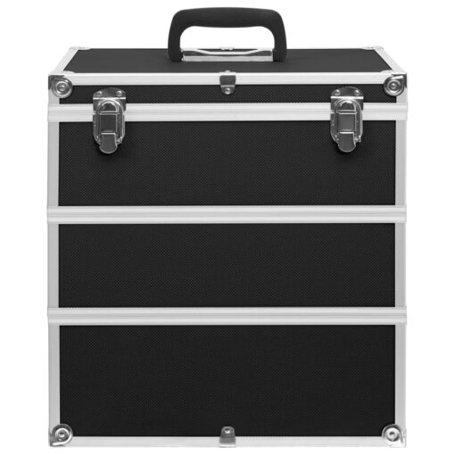 Make-up Case 37x24x40 cm Black Aluminium - Image 2