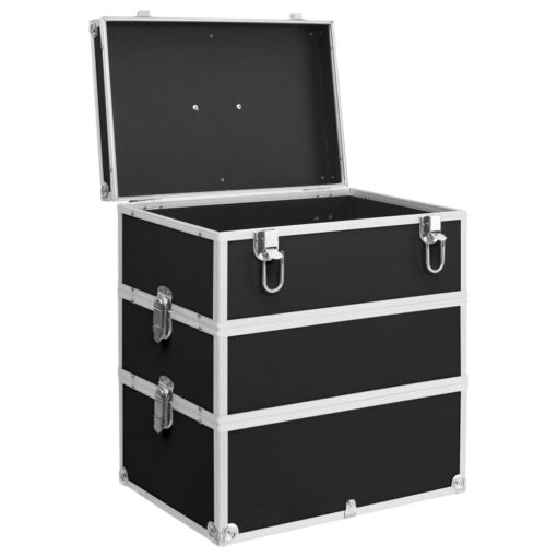 Make-up Case 37x24x40 cm Black Aluminium - Image 3