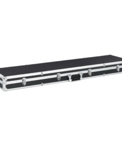 vidaXL Gun Case Black 134x35x12 cm Aluminium