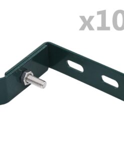 vidaXL Wall Corner Connector 10 Sets Green