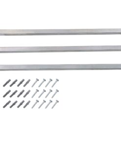 vidaXL Adjustable Security Window Bars 3 pcs 710-1200 mm
