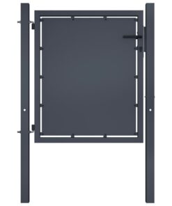 vidaXL Garden Gate Steel 100x100 cm Anthracite