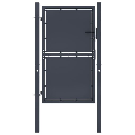 vidaXL Garden Gate Steel 100x150 cm Anthracite