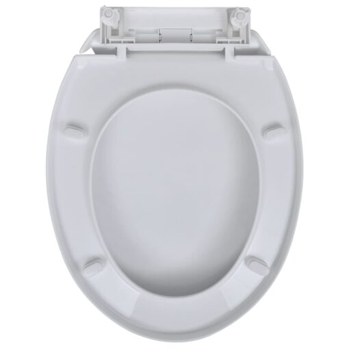 Toilet Seats with Soft Close Lids 2 pcs Plastic White - Image 3