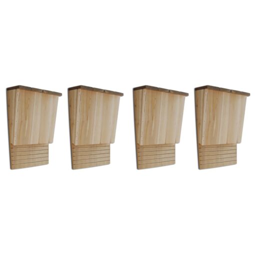 vidaXL Bat Houses 4 pcs 22x12x34 cm Wood