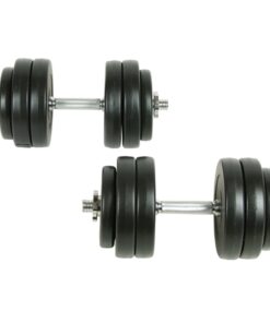 vidaXL 18 Piece Dumbbell Set 30 kg