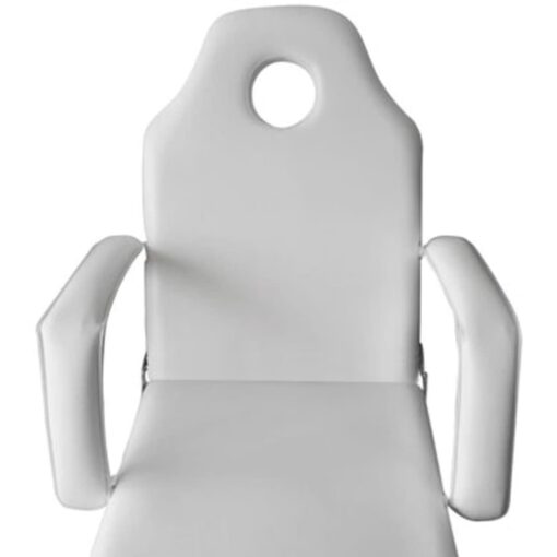 vidaXL Portable Facial Treatment Chair Faux Leather 185x78x76 cm White - Image 3