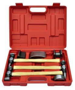 vidaXL 7-Piece Auto Body Hammer and Dolly Dent Repair Set