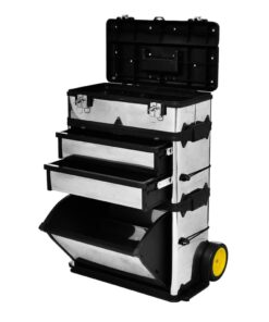 vidaXL 3-Part Rolling Tool Box replaces 140174