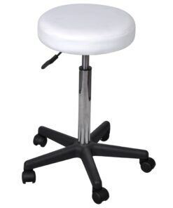 vidaXL Office Stool white