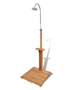 vidaXL Wooden Garden Shower