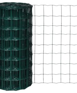 vidaXL Euro Fence Steel 10x0.8 m Green