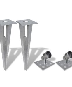 vidaXL Strive Post Spikes 2 pcs Steel