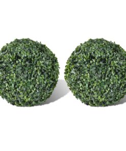 vidaXL Boxwood Ball Artificial Leaf Topiary Ball 27 cm 2 pcs