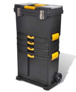 vidaXL Tool Case Chest Tool Trolley Portable