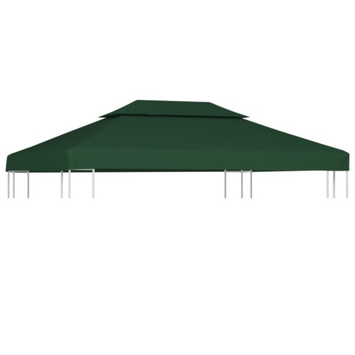 vidaXL Gazebo Cover Canopy Replacement 310 g / m² Green 3 x 4 m