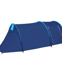 vidaXL Camping Tent 4 Persons Navy Blue/Light Blue