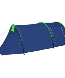 vidaXL Camping Tent 4 Persons Navy Blue/Green