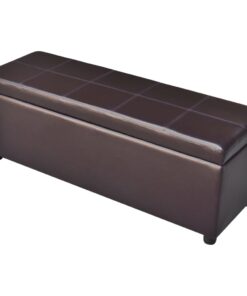 vidaXL Long Storage Bench Wood Brown