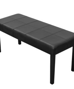 vidaXL Black High Quality Artificial Leather Bench