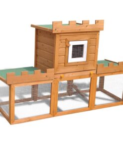 vidaXL Outdoor Large Rabbit Hutch House Pet Cage Single House