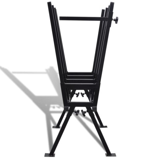 Black Powder-Coated Saw Horse for Woodworking - Image 2