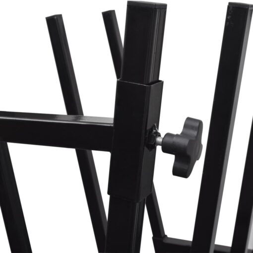 Black Powder-Coated Saw Horse for Woodworking - Image 3