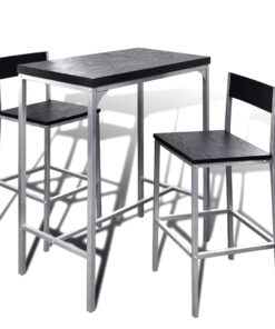 vidaXL Counter Height Breakfast Bar Set
