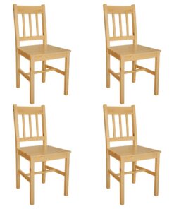 vidaXL Dining Chairs 4 pcs Pinewood