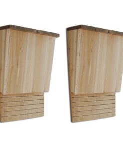 vidaXL Bat House 22 x 12 x 34 cm Set of 2