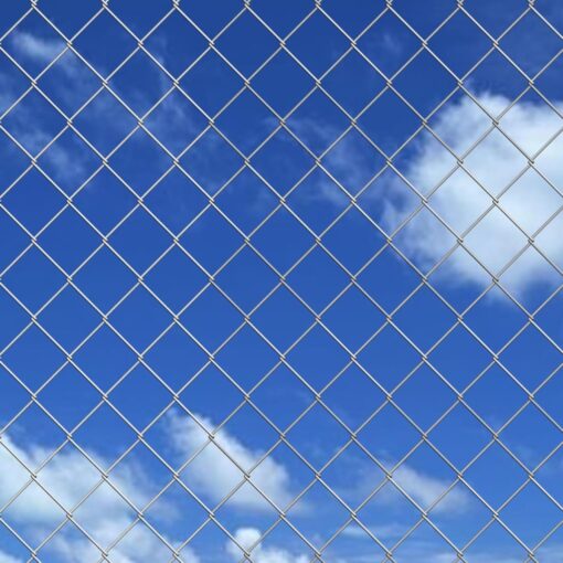 Chain Link Fence Galvanised Steel 25x1 m Silver - Image 2