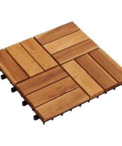 vidaXL 10 pcs Acacia Decking Tiles 30 x 30 cm