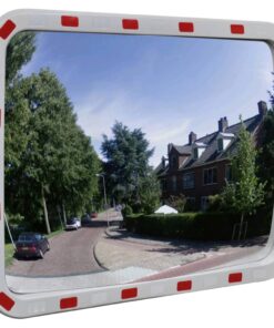 vidaXL Convex Traffic Mirror Rectangle 60 x 80 cm with Reflectors