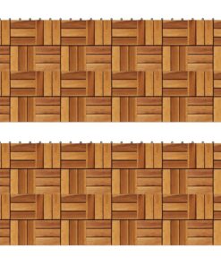 vidaXL Decking Tiles 30 x 30 cm Acacia Set of 20