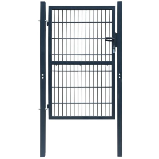 vidaXL 2D Fence Gate (Single) Anthracite Grey 106 x 170 cm