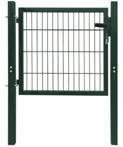 vidaXL 2D Fence Gate (Single) Green 106 x 130 cm