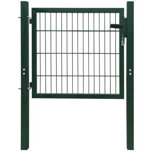 vidaXL 2D Fence Gate (Single) Green 106 x 130 cm