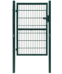 vidaXL 2D Fence Gate (Single) Green 106 x 170 cm