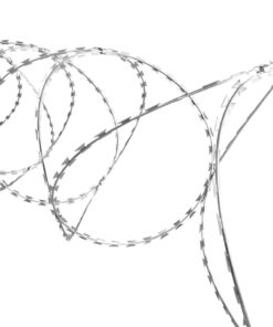 vidaXL BTO-22 Clipped Concertina Razor Wire Galvanised Steel 60 m