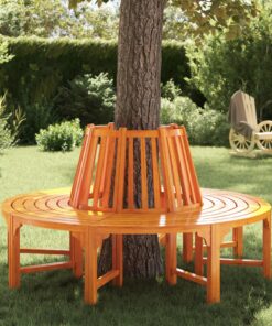 vidaXL Tree Bench Ø 160 cm Wood