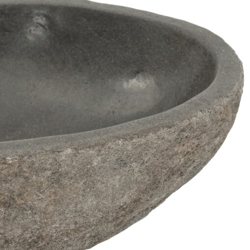 vidaXL Basin River Stone Oval (29-38)x(24-31) cm - Image 3