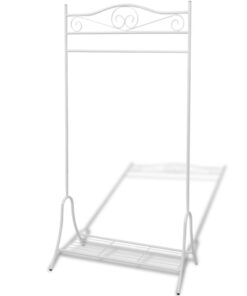 vidaXL Clothing Rack White Steel