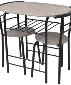 vidaXL Breakfast Bar Set MDF