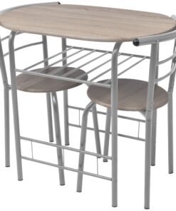 vidaXL Breakfast Bar Set MDF