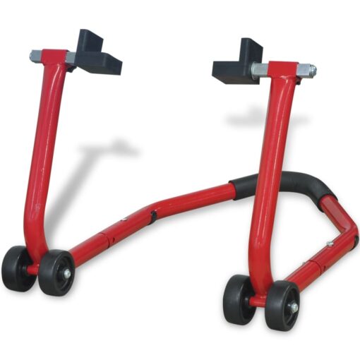 vidaXL Motorcycle Rear Paddock Stand Red