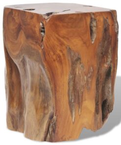 vidaXL Stool Solid Teak Wood